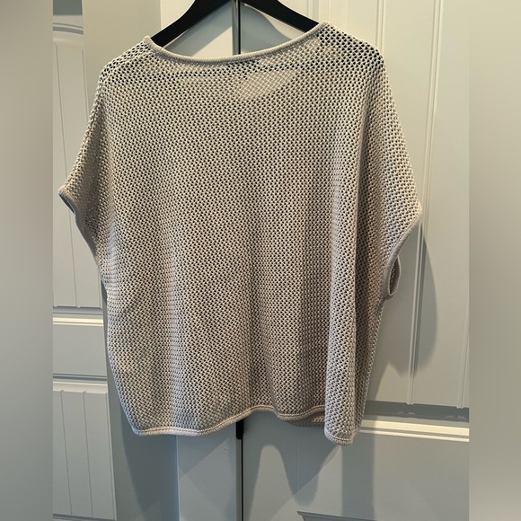 Monari top, beautiful sandbar colour with gold thread throughout.Oversized fit. - Picture 5 of 8